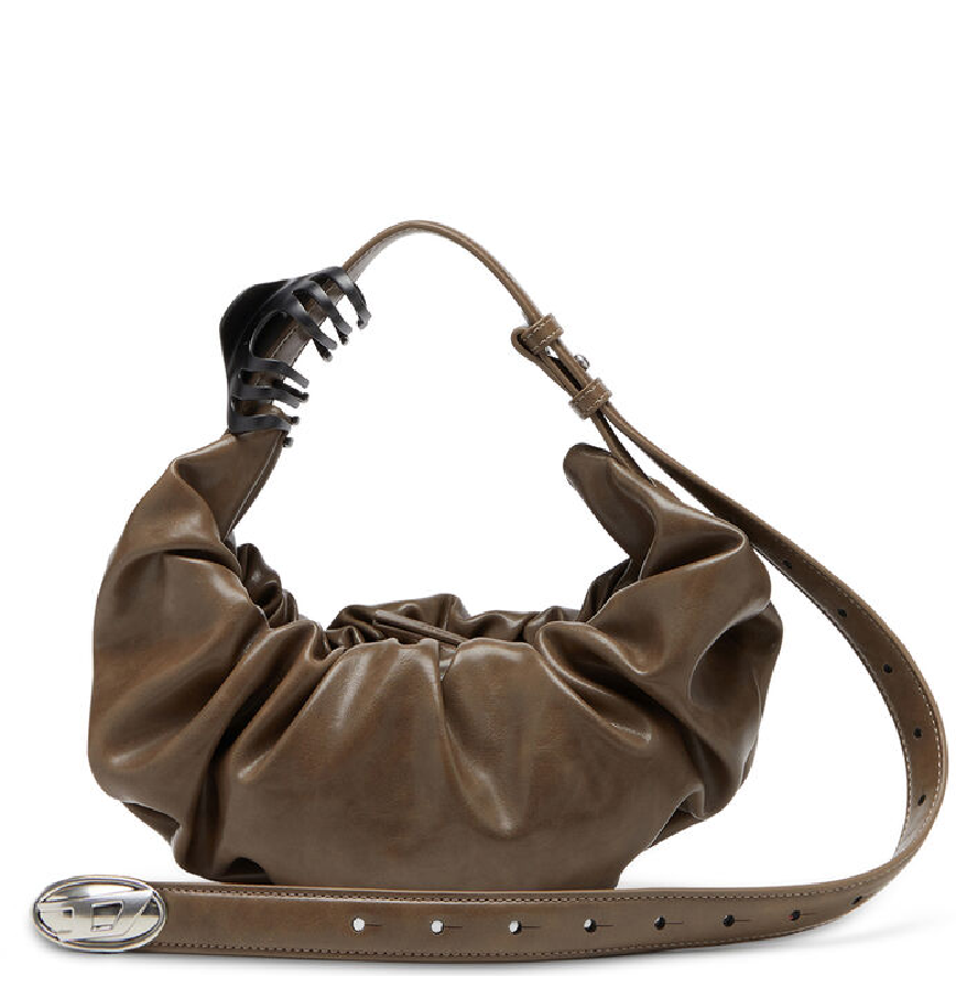  Túi Nữ Diesel Grab-D-Small Scrunched Hobo Bag 'Brown' 