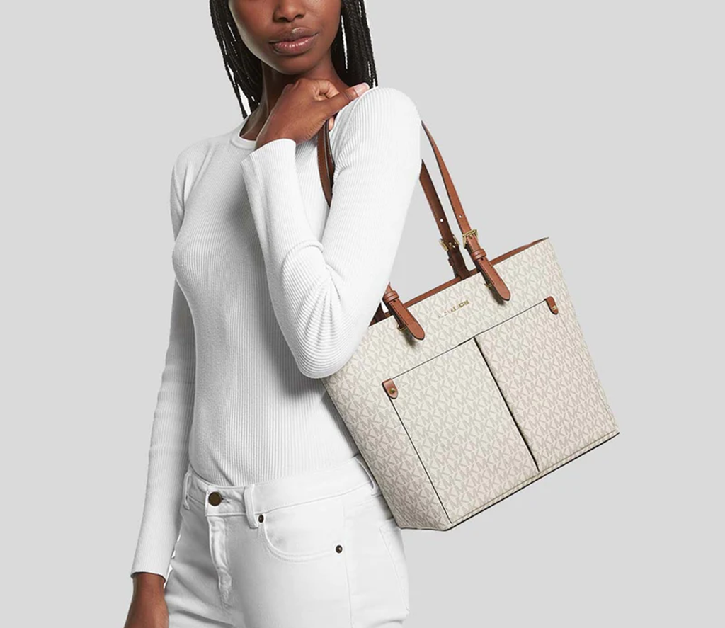  Túi Nữ Michael Kors Jet Set Medium Tote Bag 'Vanilla' 