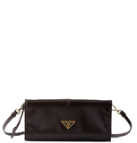  Túi Nữ Prada Wallet With Shoulder Strap 'Dark Brown' 
