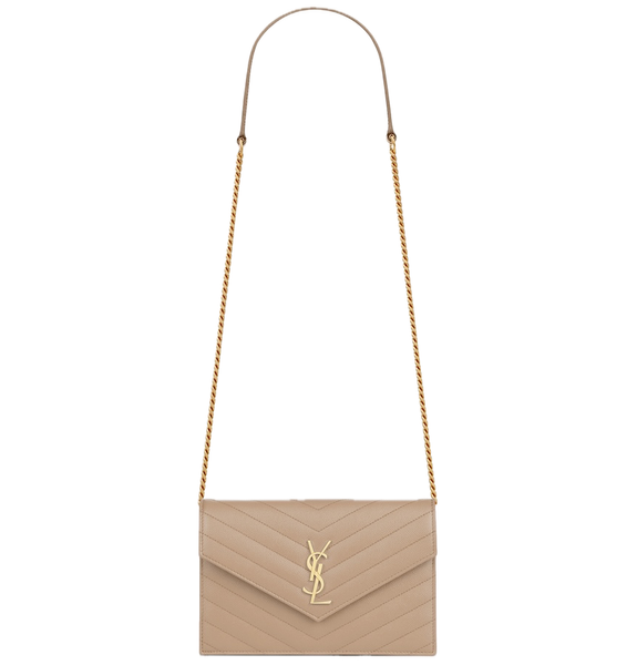  Túi Nữ Saint Laurent Cassandre Envelope Wallet 'Beige' 