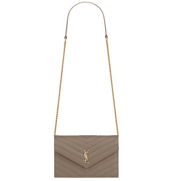  Túi Nữ Saint Laurent Cassandre Envelope Wallet 'Taupe' 