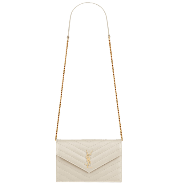  Túi Nữ Saint Laurent Cassandre Envelope Wallet 'White' 