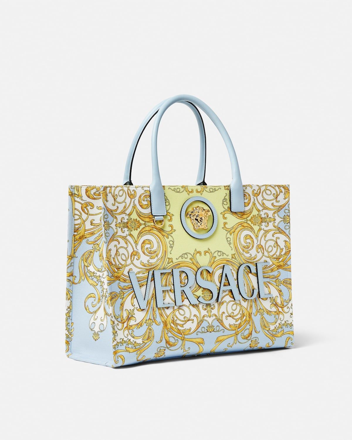  Túi Nữ Versace La Medusa Printed Large Tote 'Blue' 