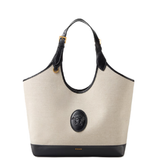  Túi Nữ Versace Rivière Large Canvas Tote 'Beige' v 
