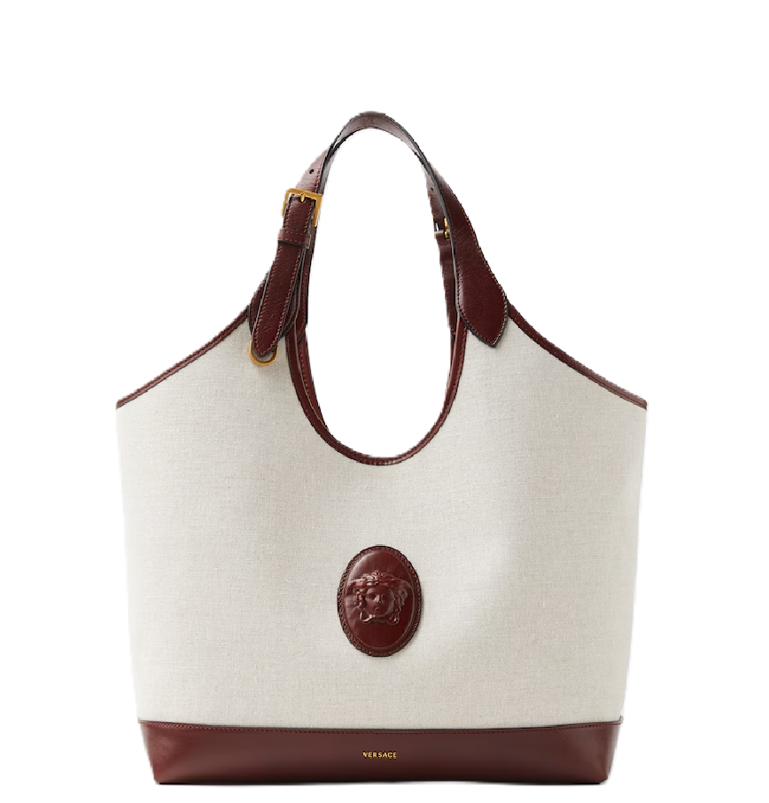  Túi Nữ Versace Rivière Large Canvas Tote 'Beige' 