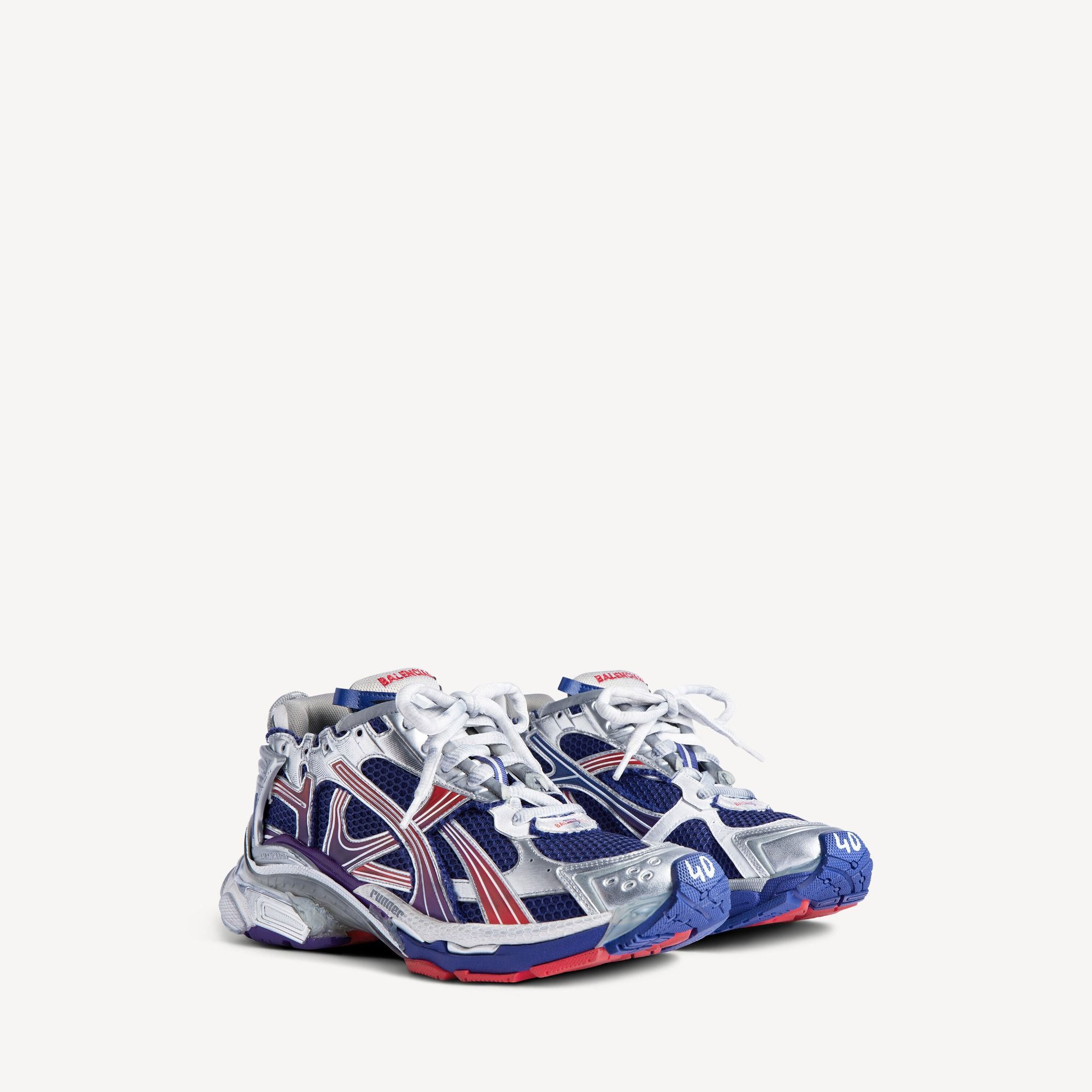  Giày Nam Balenciaga Runner Gradient Sneaker 'Grey Navy' 