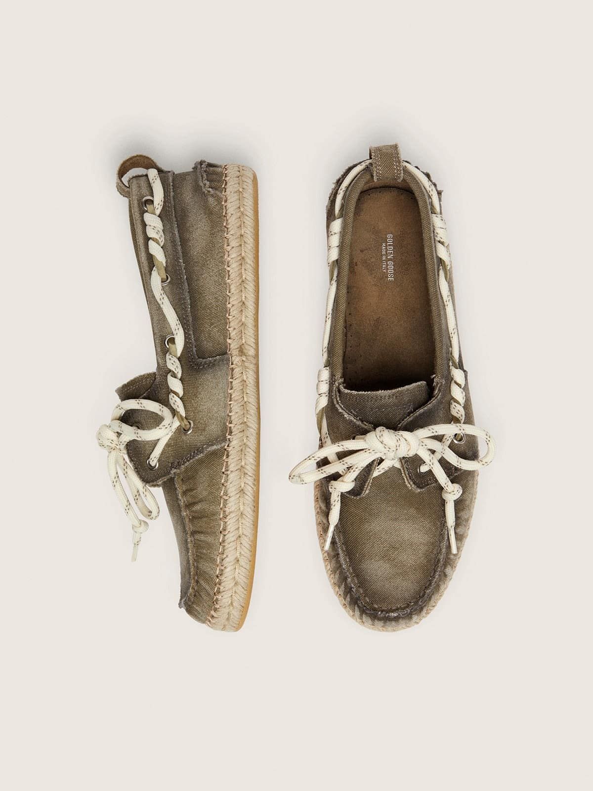  Giày Nam Golden Goose Cruise Espadrilles 'Green' 