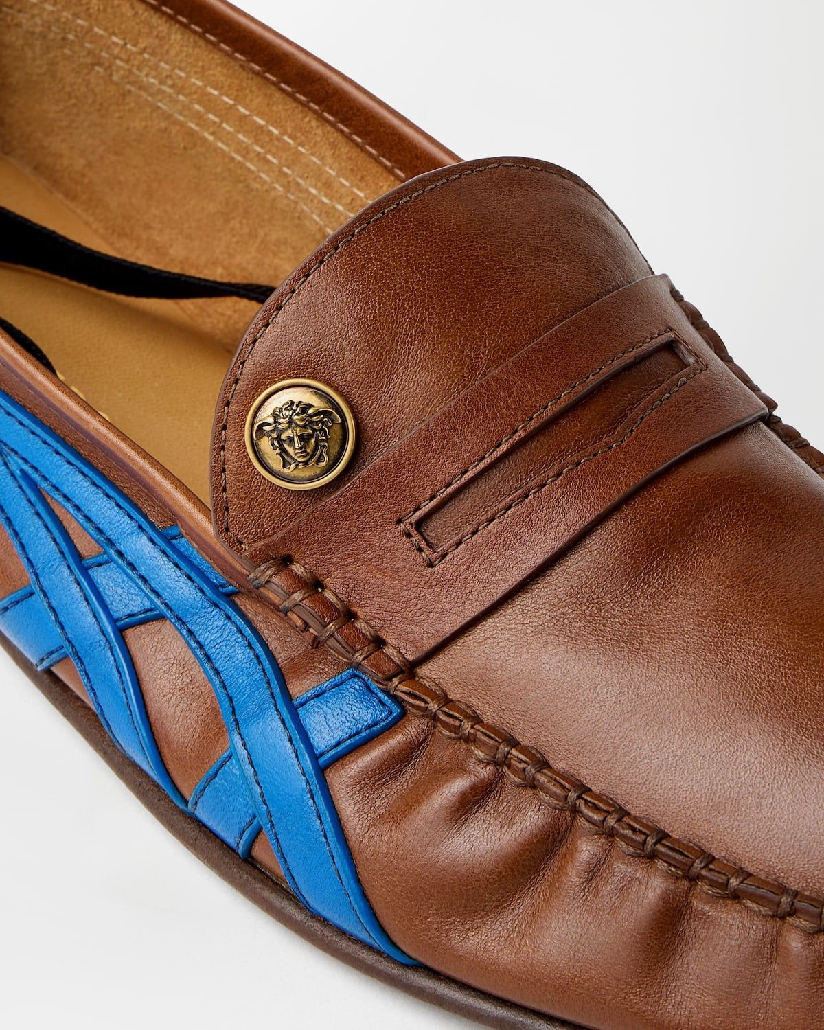  Giày Nam Onitsuka Tiger x Versace Loafers 'Brown' 