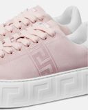  Giày Nữ Versace La Greca Platform Trainers 'Pink' 