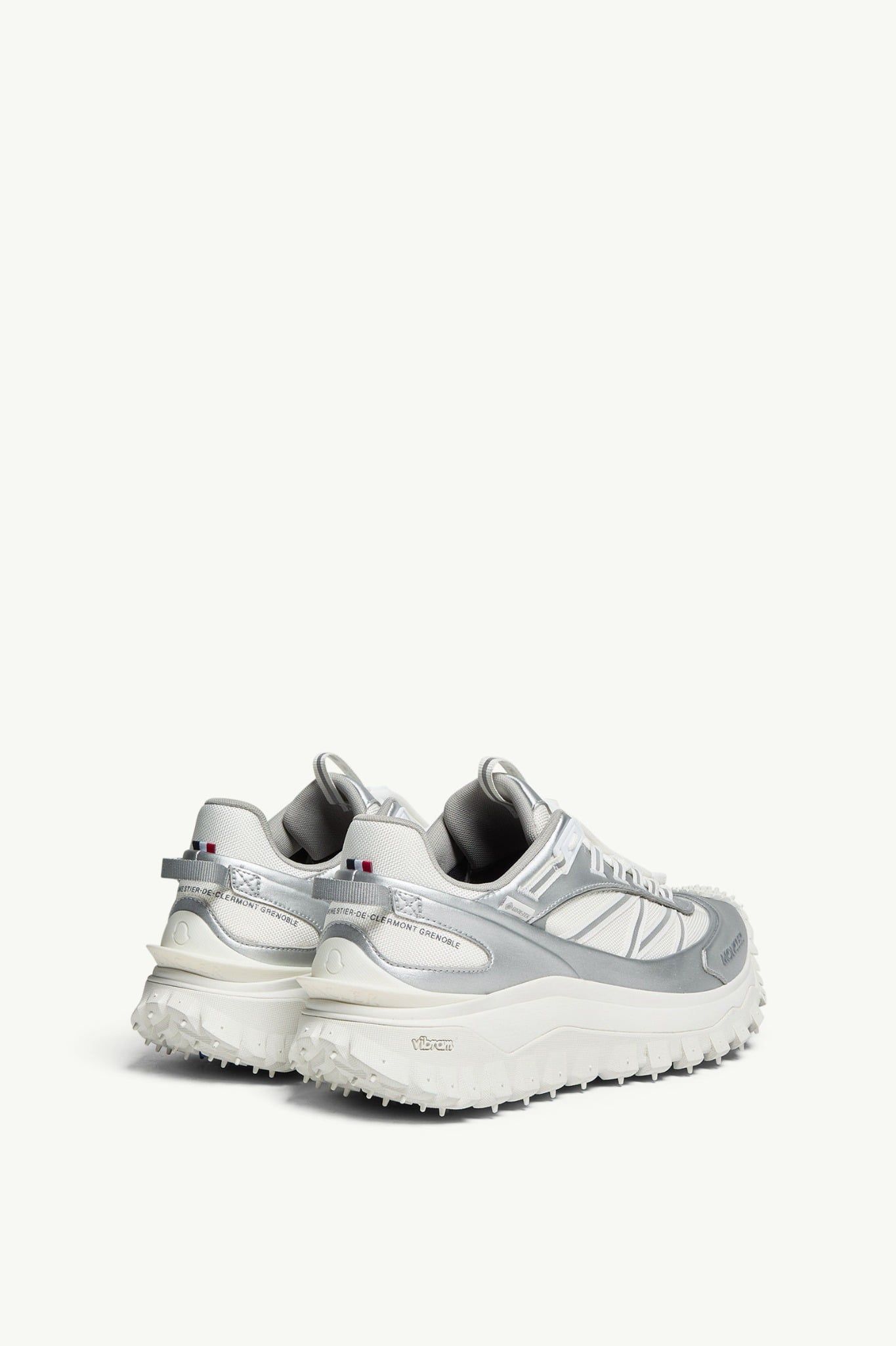  Giày Nam Moncler Trailgrip GTX Leather Trainers 'Silver' 