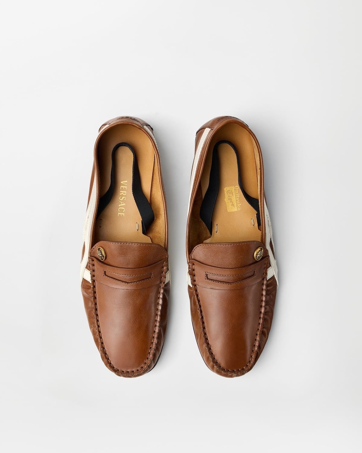  Giày Nam Onitsuka Tiger x Versace Loafers 'Brown' 