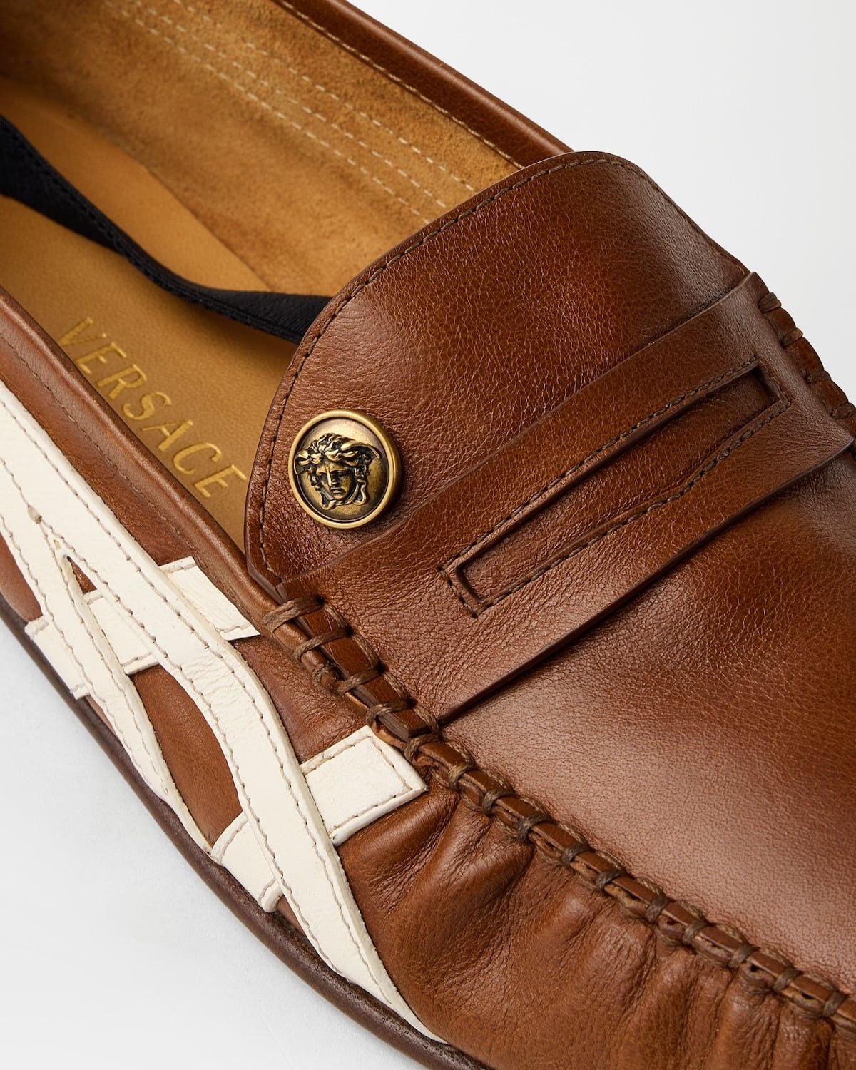  Giày Nam Onitsuka Tiger x Versace Loafers 'Brown' 