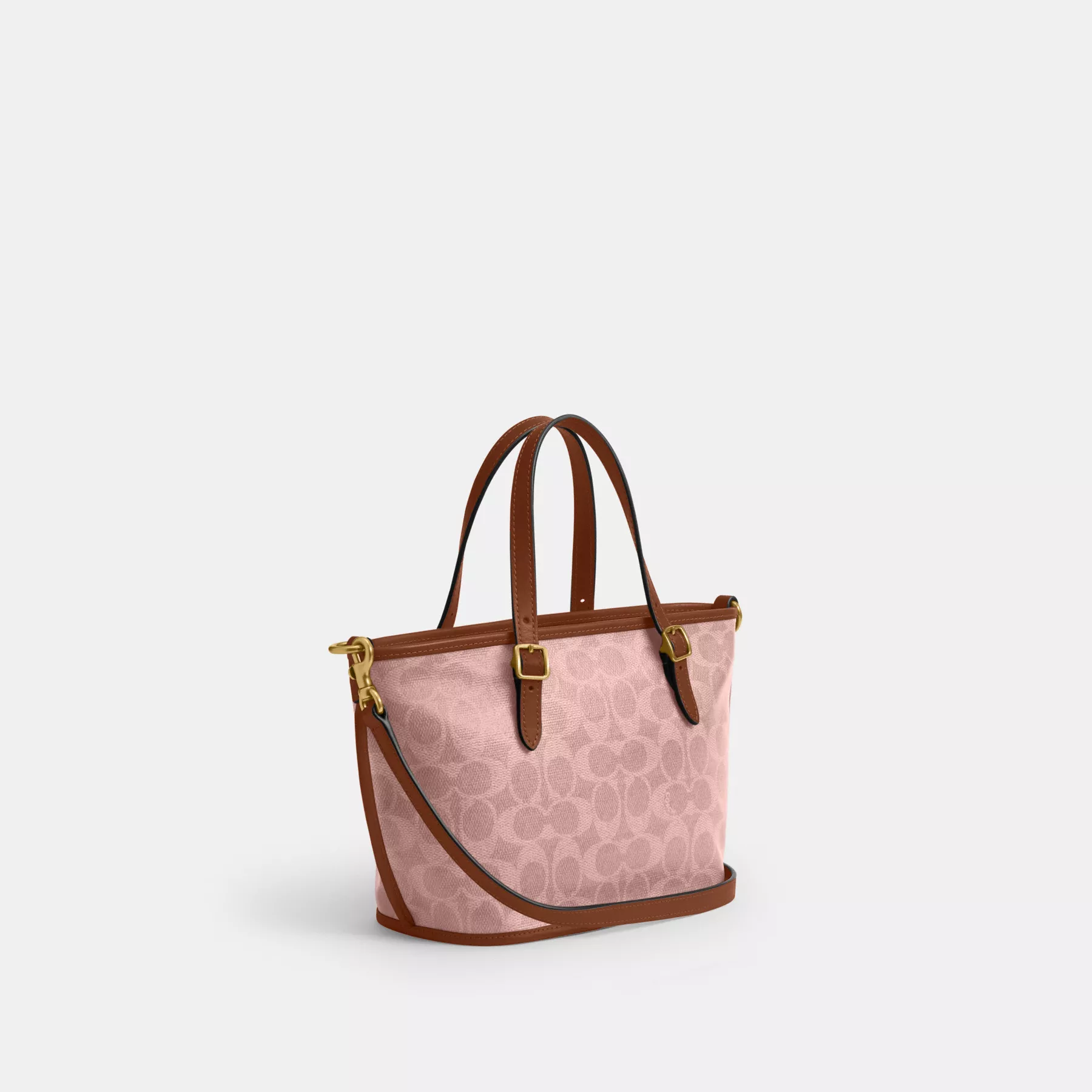  Túi Nữ Coach Artificial Leather Tote Crossbody 'Pink' 