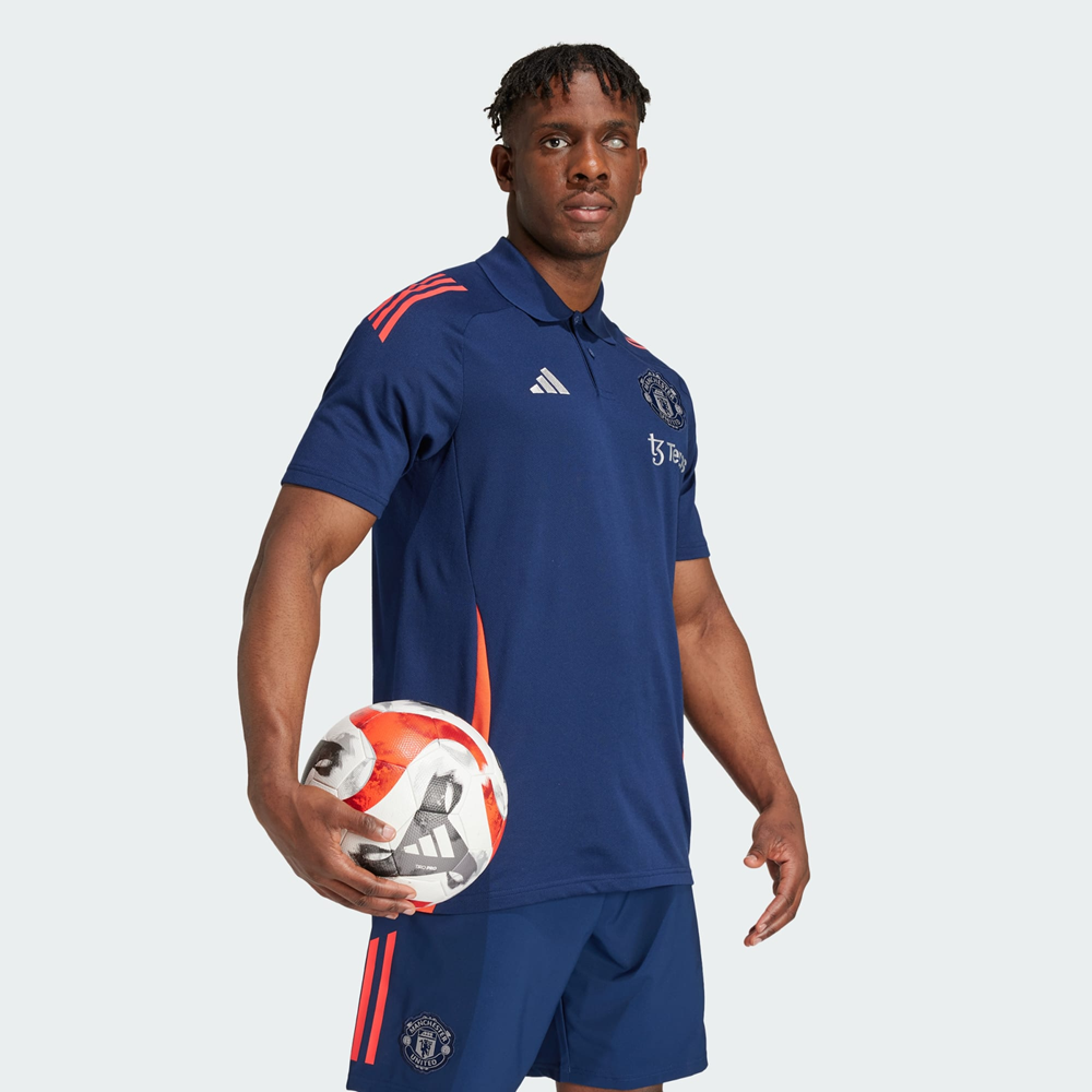  Áo Adidas Manchester United Tiro 24 Polo 'Blue' 