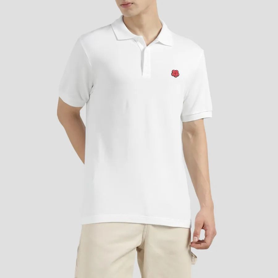  Áo Nam Kenzo Boke Flower Polo 'White' 