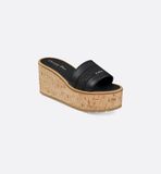  Dép Nữ Dior Dway Platform Slide 'Black' 