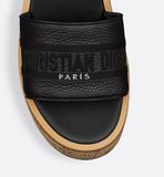  Dép Nữ Dior Dway Platform Slide 'Black' 