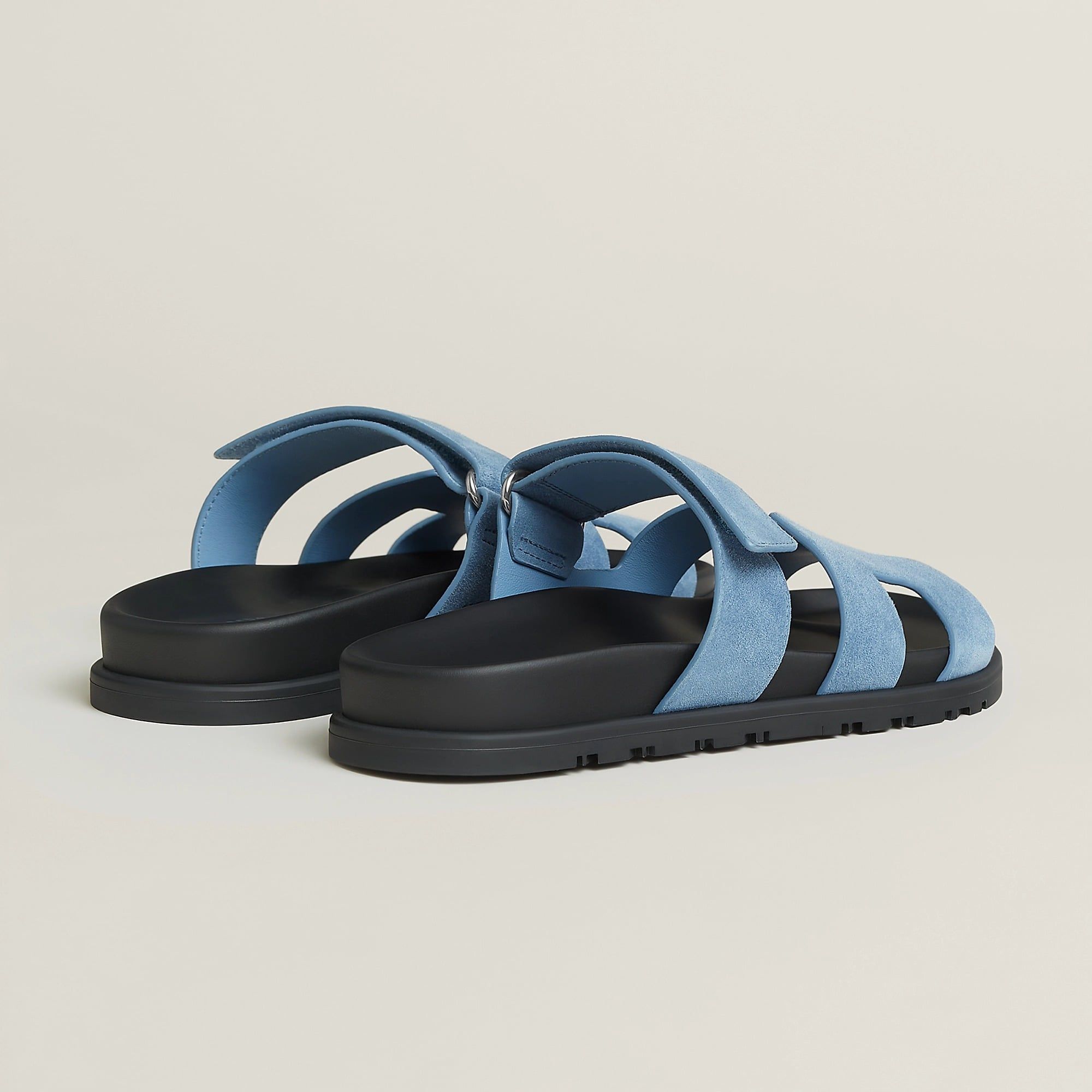 Dép Nữ Hermes Chypre Sandal 'Bleu Jean' 