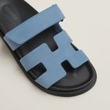  Dép Nữ Hermes Chypre Sandal 'Bleu Jean' 
