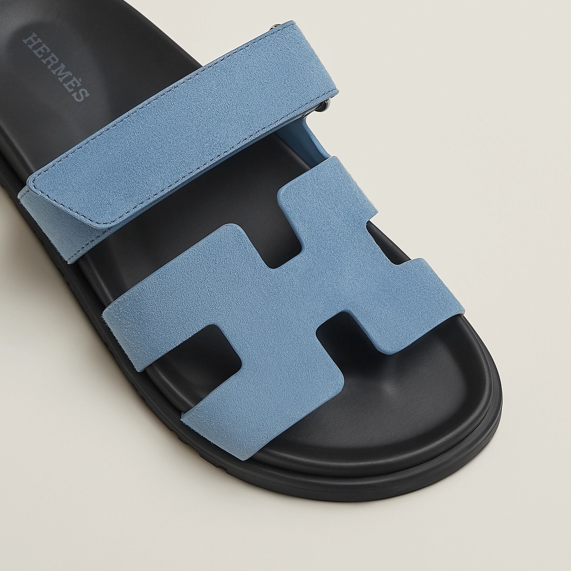  Dép Nữ Hermes Chypre Sandal 'Bleu Jean' 
