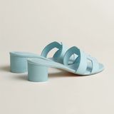  Dép Nữ Hermes Oasis Sandal 'Bleu Brume' 