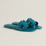  Dép Nữ Hermes Oran Sandal 'Bleu Iroise' 