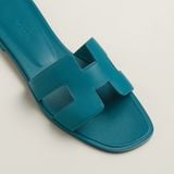  Dép Nữ Hermes Oran Sandal 'Bleu Iroise' 