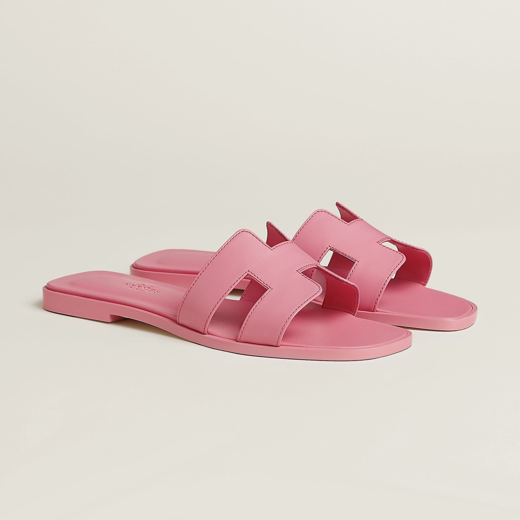  Dép Nữ Hermes Oran Sandal 'Rose Bonbon' 