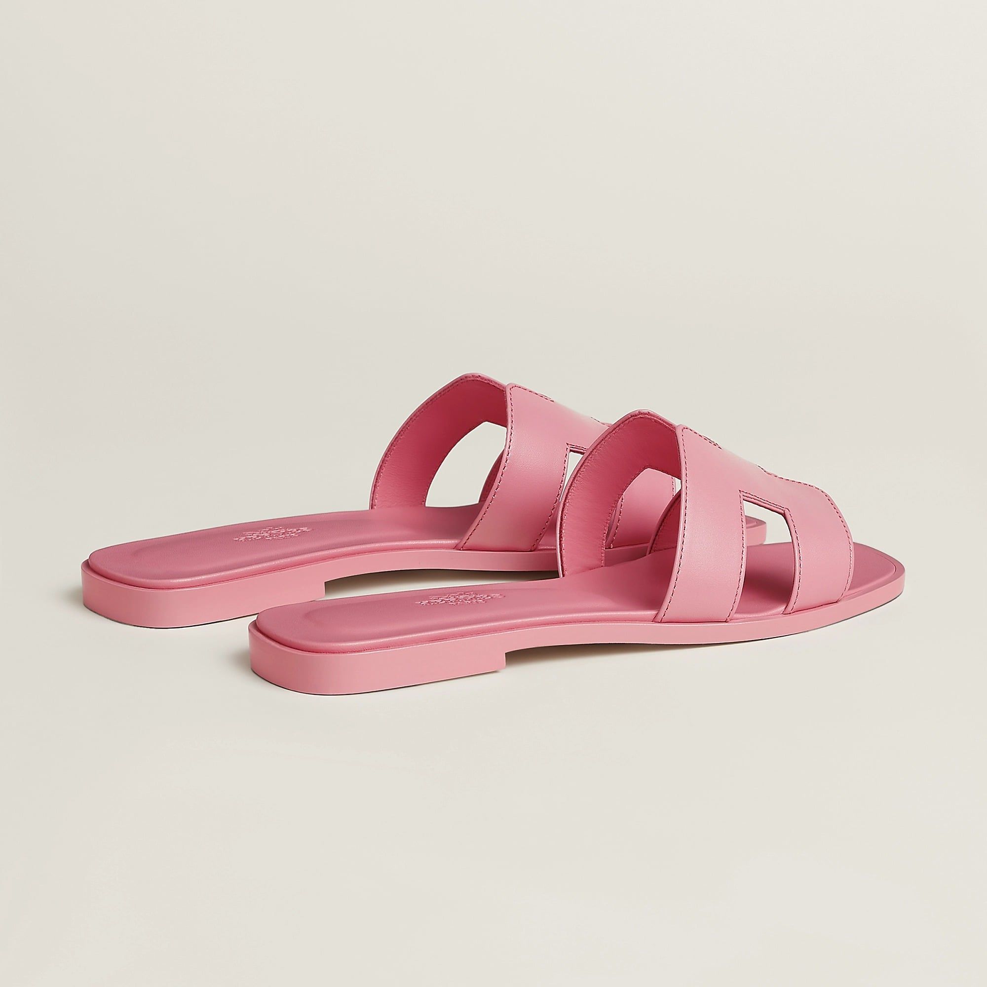  Dép Nữ Hermes Oran Sandal 'Rose Bonbon' 