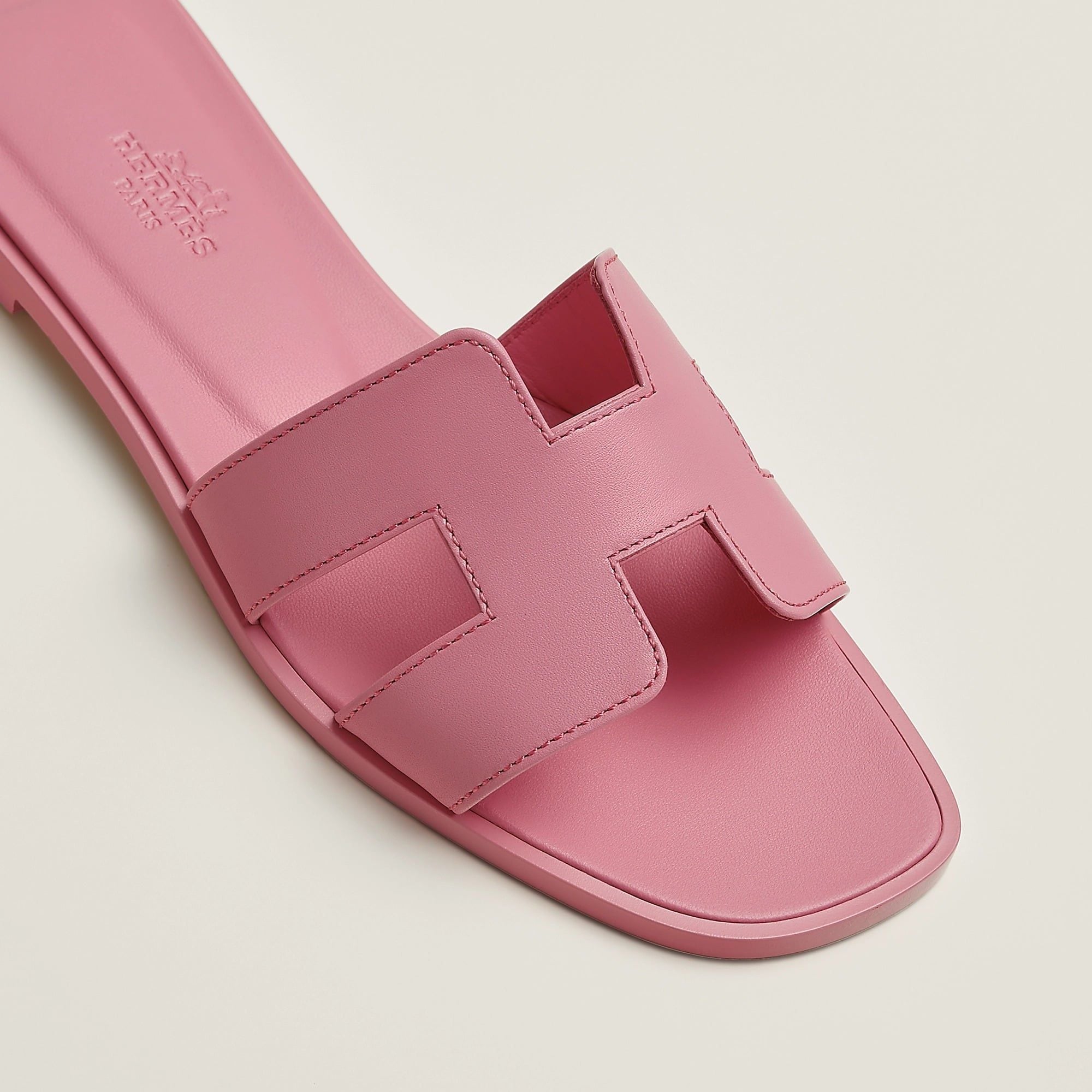  Dép Nữ Hermes Oran Sandal 'Rose Bonbon' 