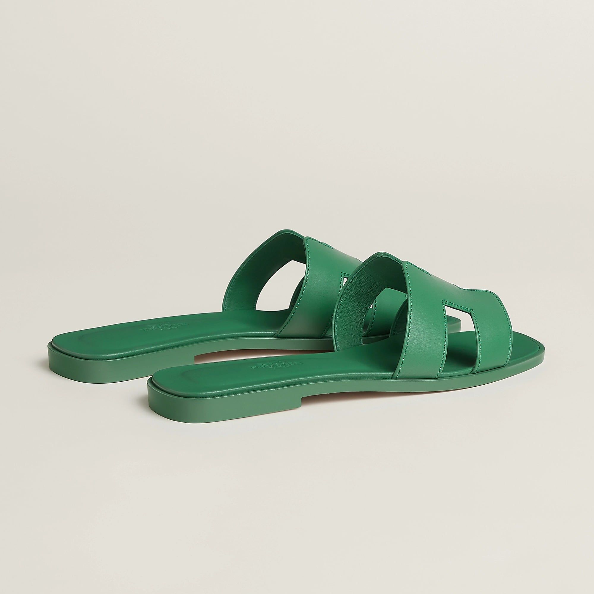  Dép Nữ Hermes Oran Sandal 'Vert Jungle' 