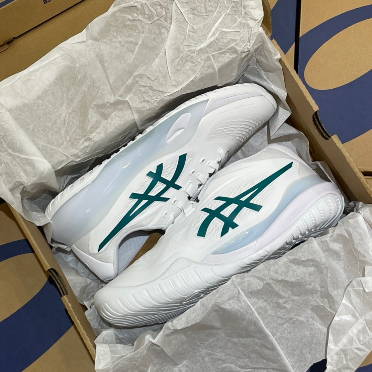  Giày Asics Gel-Resolution X 'White Green' 