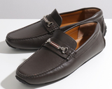  Giày Nam Bally Leather Driver Moccasin 'Black' 
