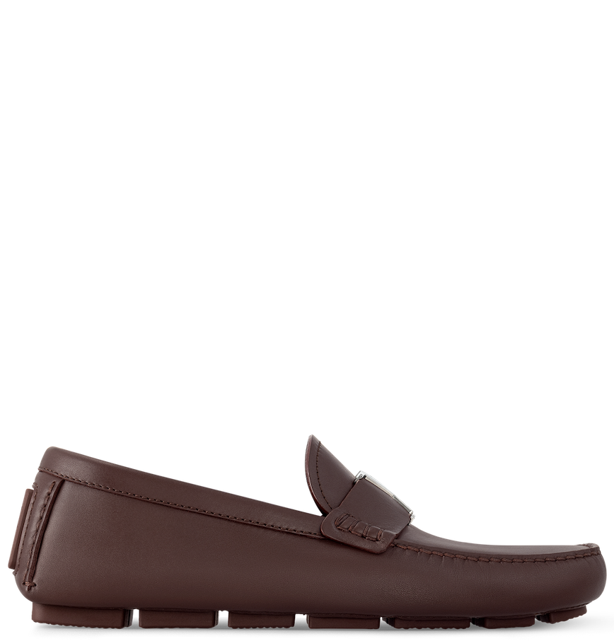  Giày Nam Louis Vuitton LV Monza Moccasins 'Brown' 