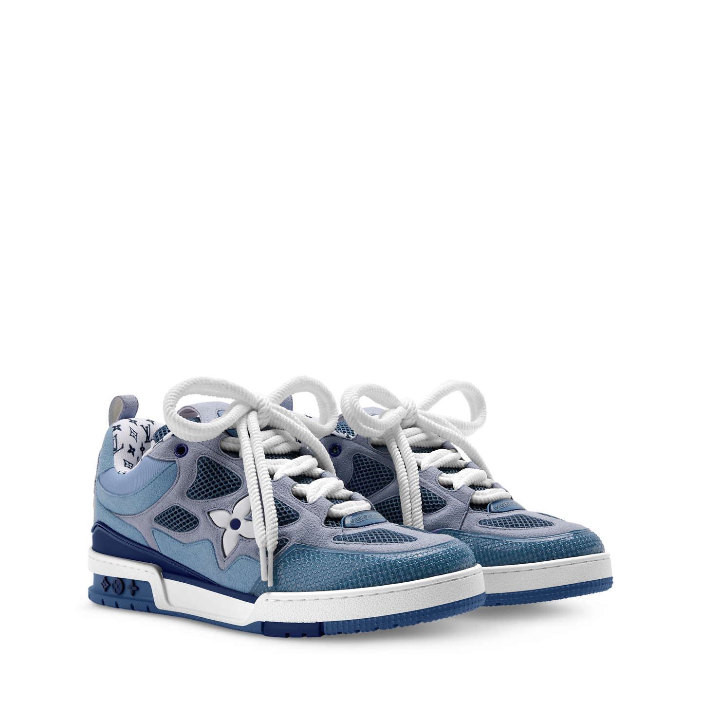  Giày Nam Louis Vuitton LV Skate Trainers 'Blue' 