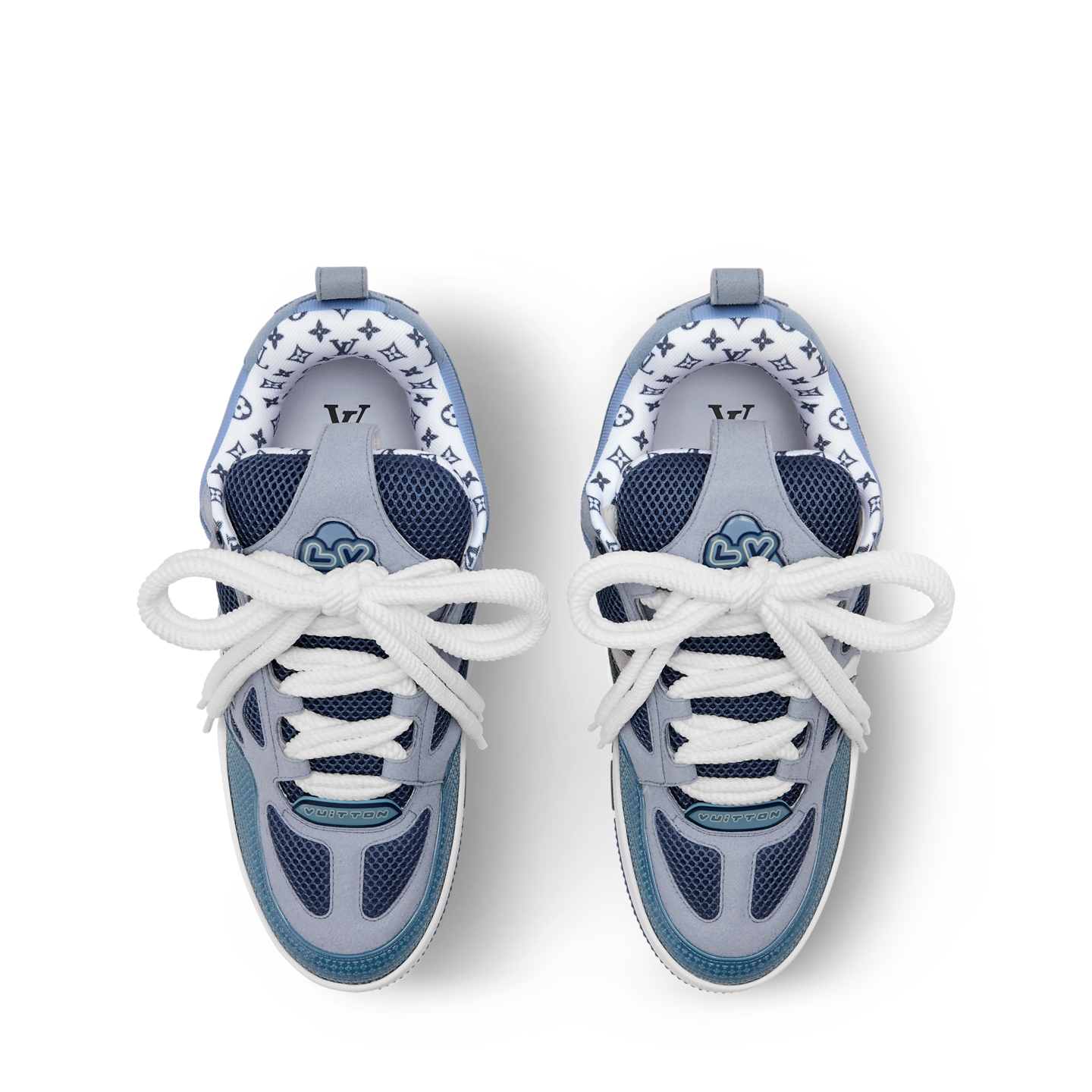  Giày Nam Louis Vuitton LV Skate Trainers 'Blue' 