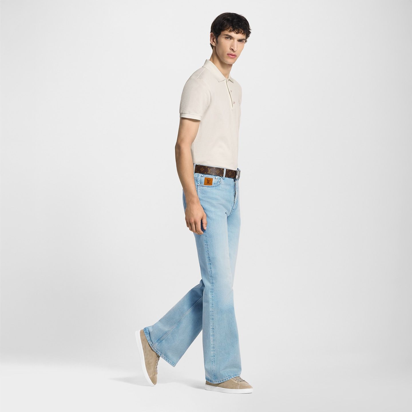  Giày Nam Louis Vuitton LV Soft Trainers 'Beige' 