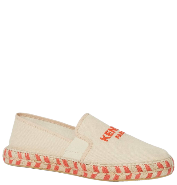  Giày Nữ Kenzo Canvas Espadrilles 'Cream' 