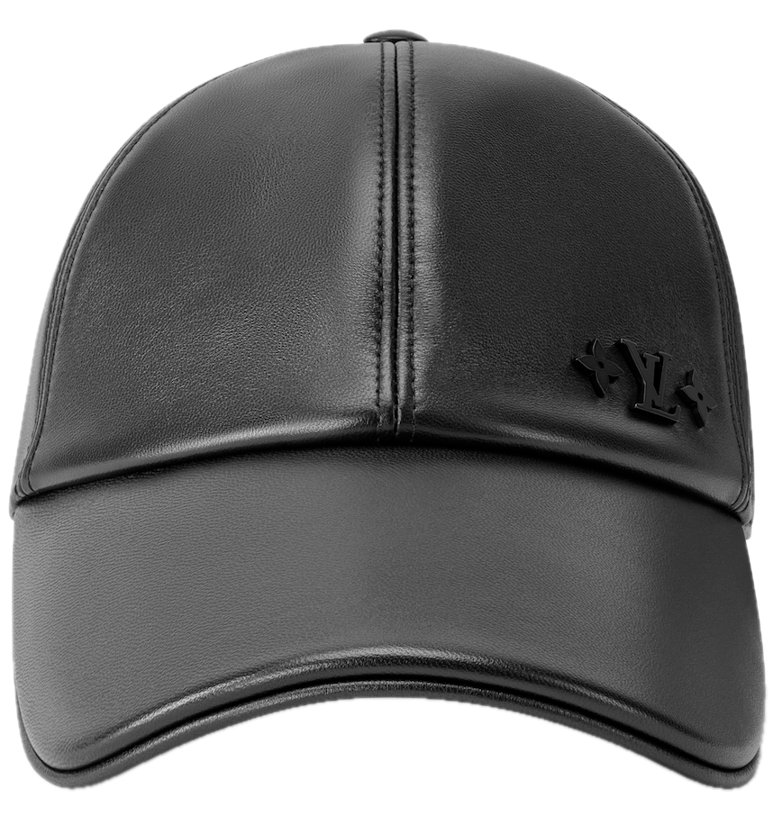  Mũ Louis Vuitton LV Medaillon Leather Cap 'Black' 