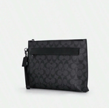  Túi Coach Carryall Pouch Canvas 'Charcoal' 