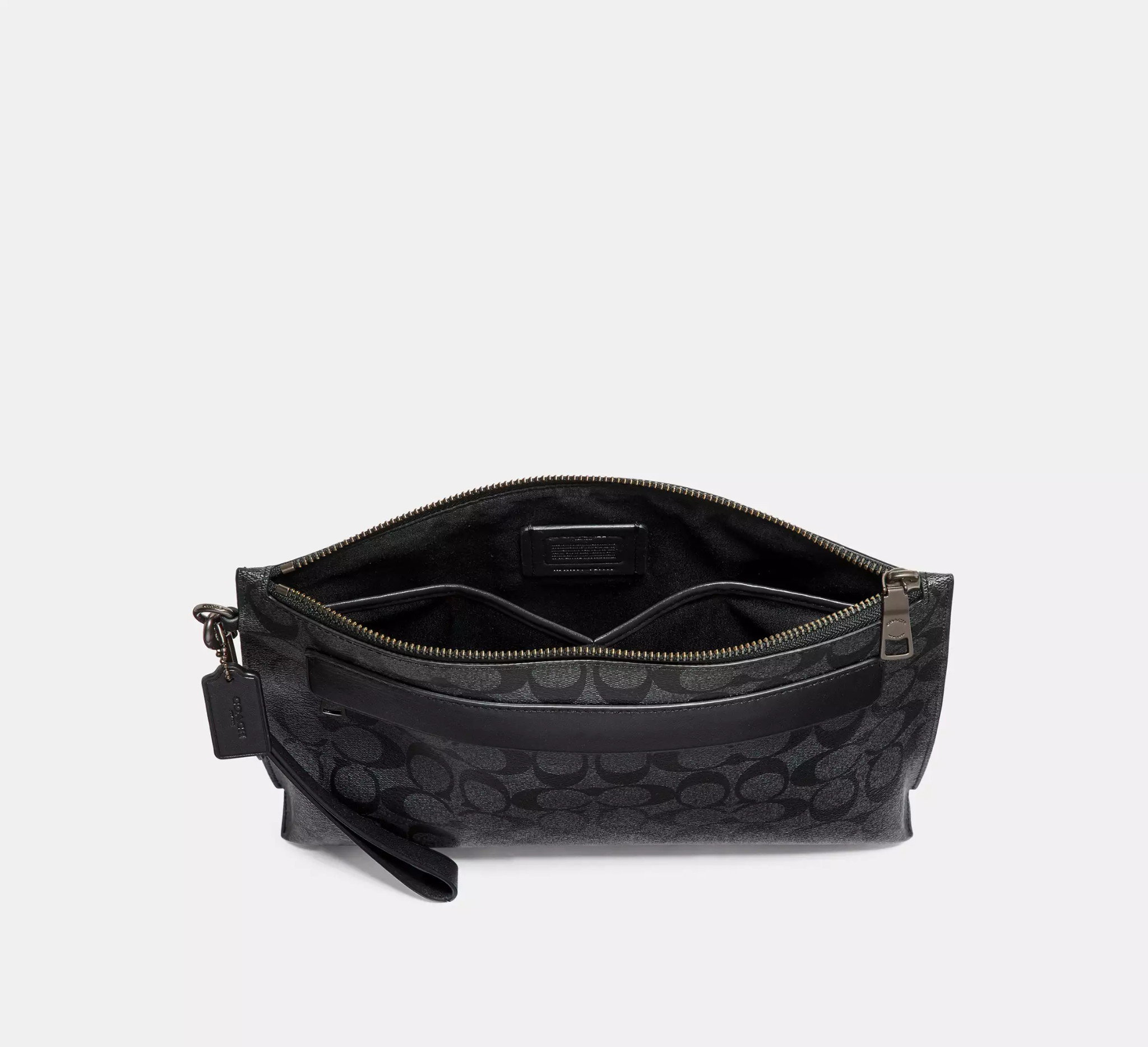  Túi Coach Carryall Pouch Canvas 'Charcoal' 
