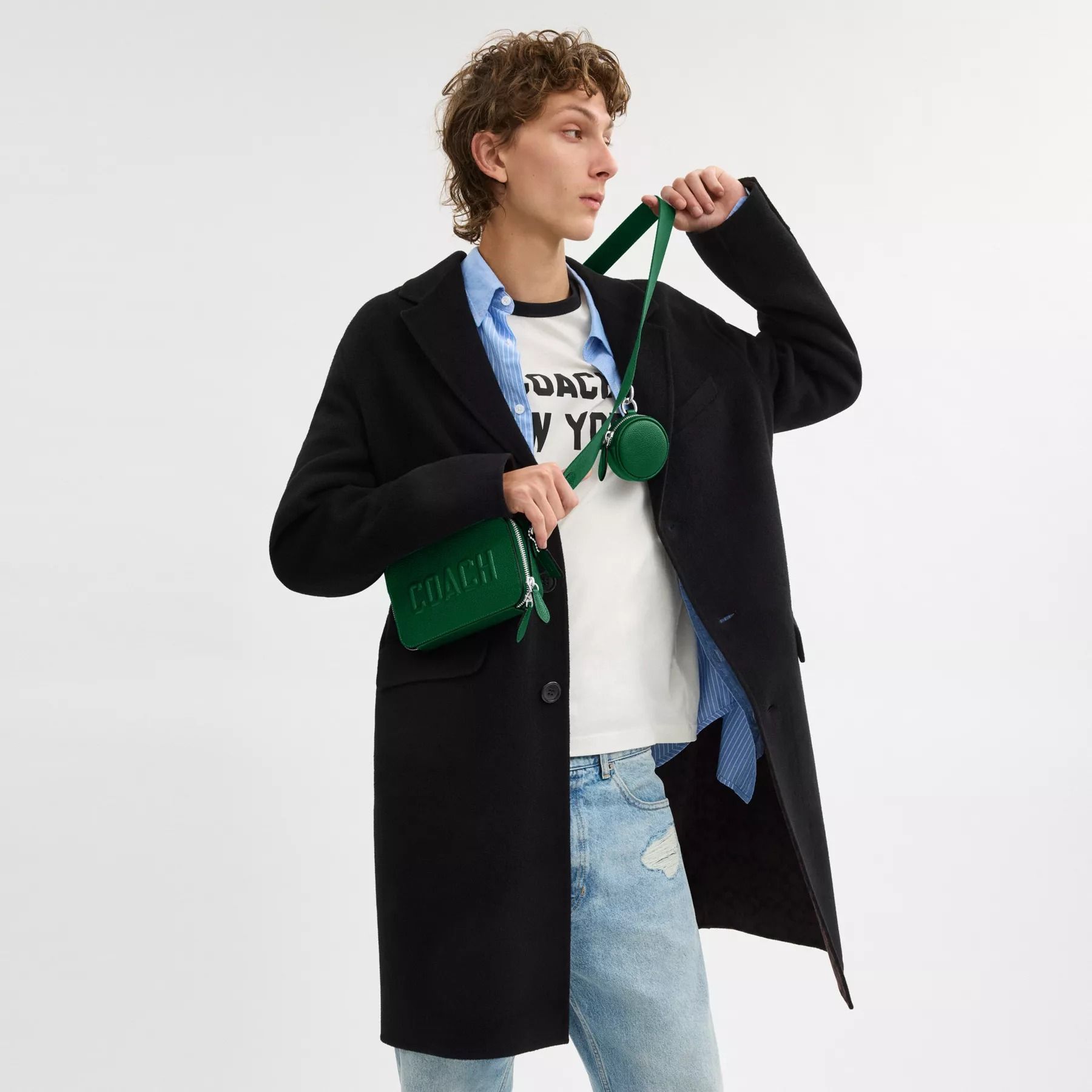  Túi Coach Charter Slim Crossbody Bag 'Green' 