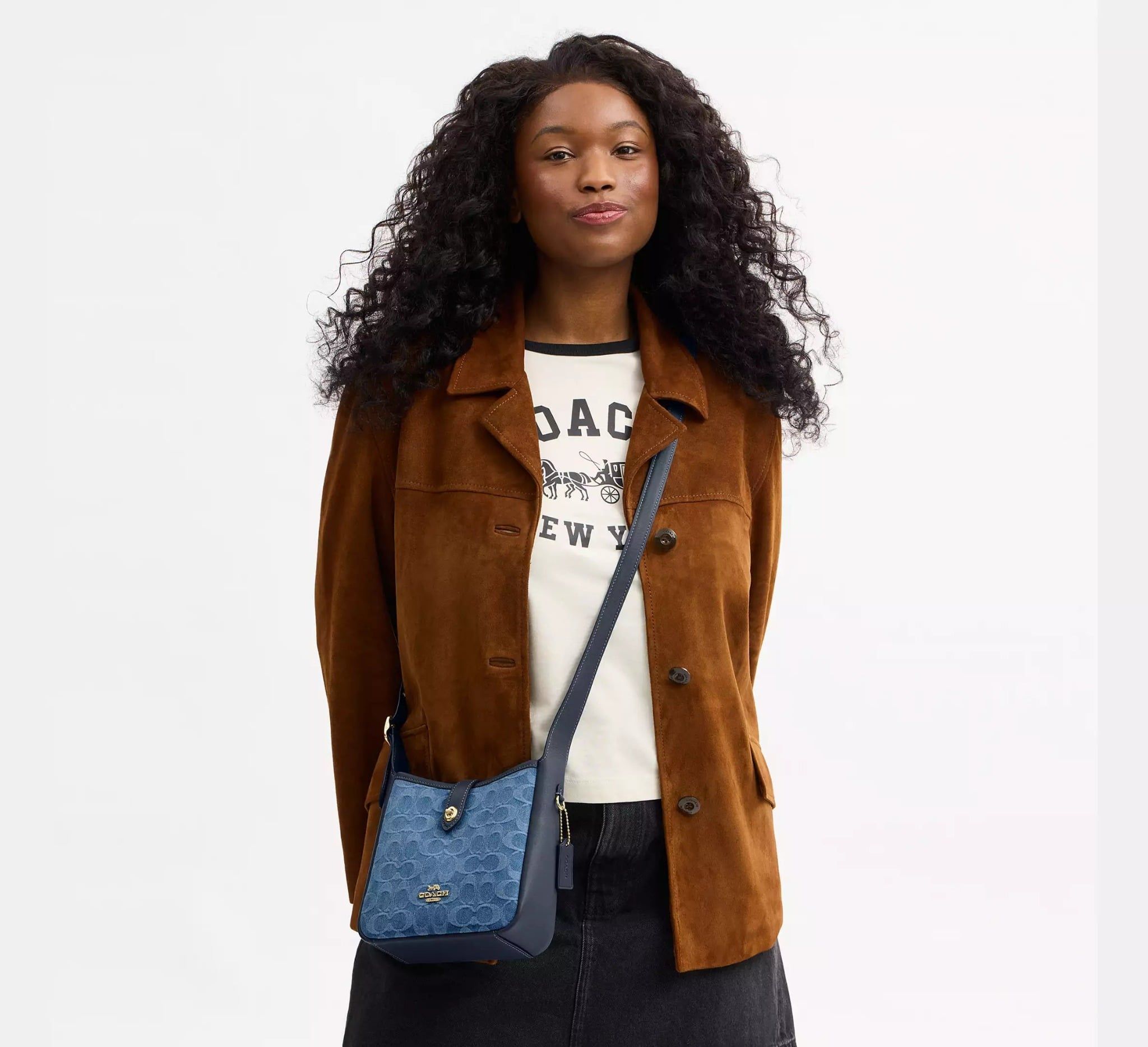  Túi Coach Hadley Mini Crossbody Bag 'Blue' 