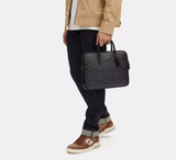  Túi Nam Coach Liam Compact Brief 'Black' 