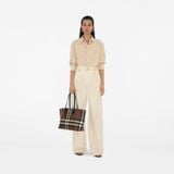  Túi Nữ Burberry Medium Check Tote 'Dark Brown' 