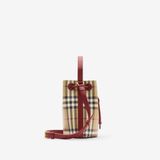 Túi Nữ Burberry Mini Check Bucket Bag 'Beige' 
