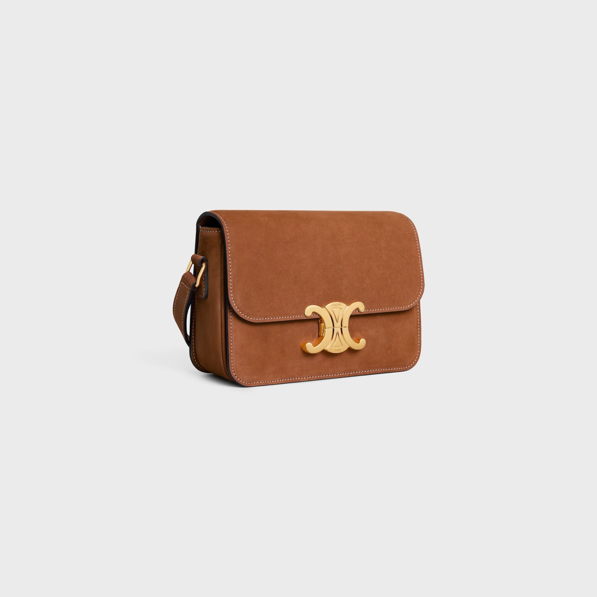  Túi Nữ Celine Teen Triomphe Bag 'Camel' 