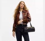  Túi Nữ Coach Kisslock Barrel Bag 28 'Black' 