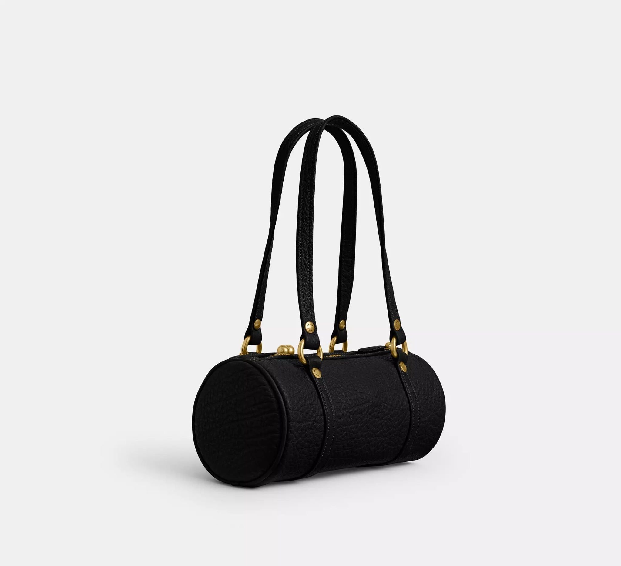  Túi Nữ Coach Kisslock Barrel Bag 28 'Black' 