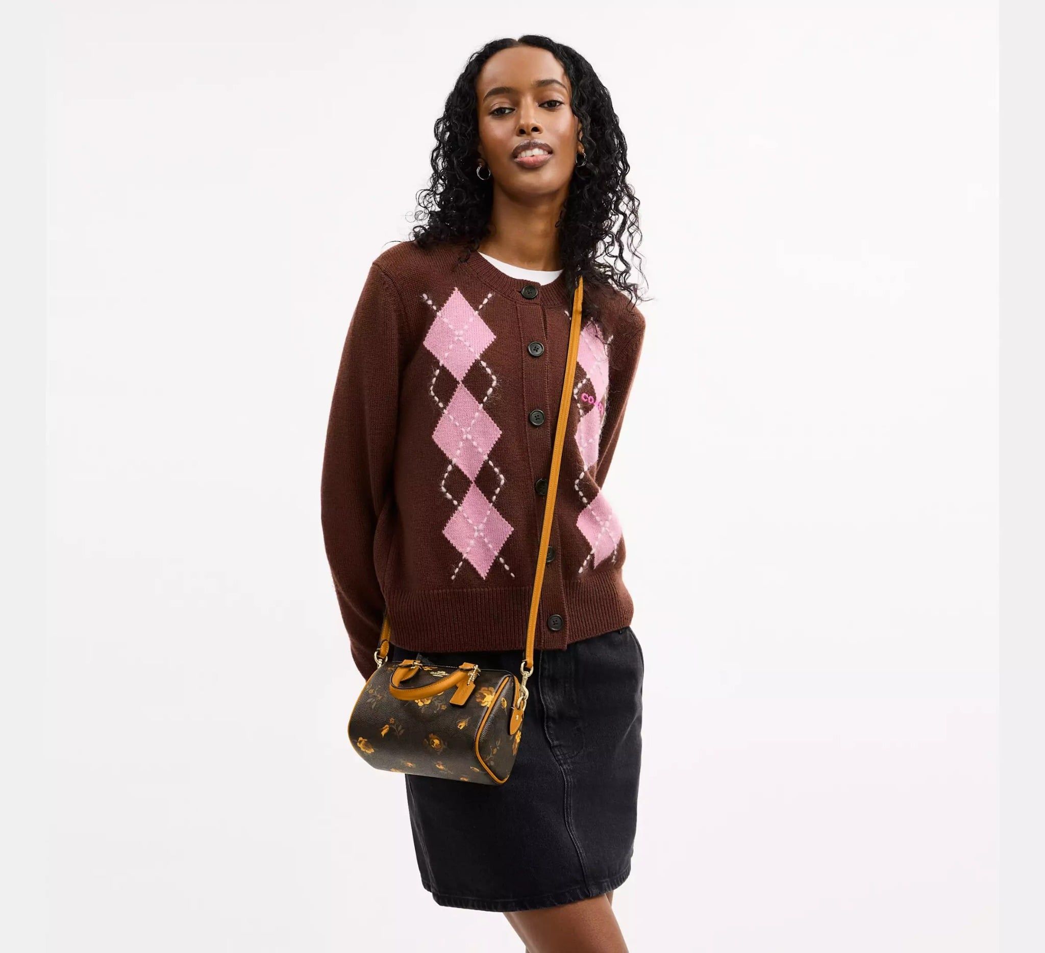  Túi Nữ Coach Mini Rowan Crossbody 'Walnut' 